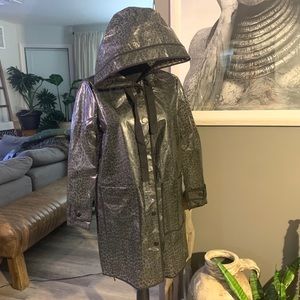 Semi-transparent Leopard Print Raincoat. BRAND NEW